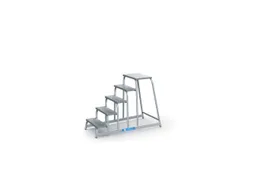 machine-opstapje bordes H 1000mm 5treden aluminium
