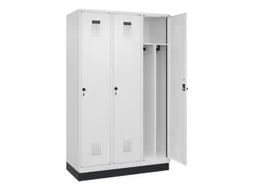 locker voor scheiding van kleding,HxBxD 1950x1200x500mm,3vak