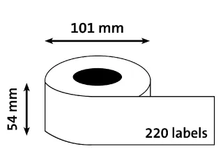 Etiket Dymo 99014 Labelprint Adreslabel Etiket 54x101mm S0722430 - 6