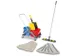 dweilwagenset,emmer 2x17l ROOD/BLAUW,mophouder,mopwringer,10moppen