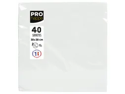 Servet Pronappe 1/4 vouw 2-laags 380x380mm 40 vel wit