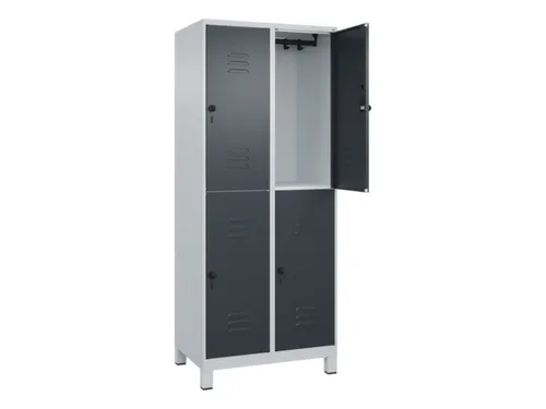 dubbeldekse locker,HxBxD 1950x800x500mm,2x2vak.,vak B 400mm