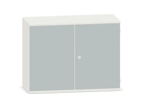 kantoorkast,HxBxD 770x1000x430mm,decor romp wit,decor front lichtgrijs