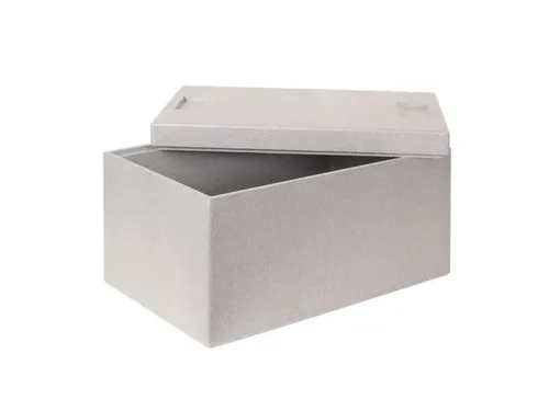 Euronorm-stapelbak,m. isoleerbox,HxLxB 320x600x400mm,65/35l,PP,grijs