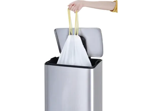 Afvalzak EKO MDPE type F met trekband 64x75cm 40-60 Liter wit