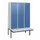locker met bank,HxBxD 1950x1200x815mm,3vak,vak B 400mm,cil.-slot
