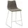 Barkruk mySOLO Sledeframe RVS met Zitting kunstleder Vintage Modder