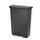 Slim Jim Step On container Front Step kunststof 90 liter Zwart