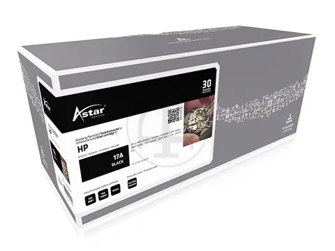 As20019 Astar Hp 17A Lj Pro Cartridge Zwart Rebuilt 1600Pag Chip