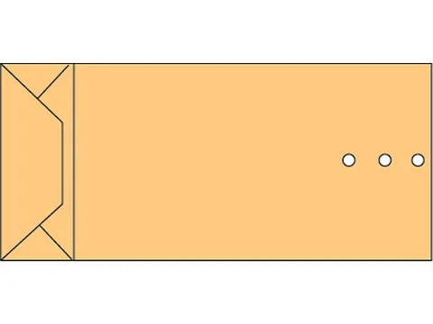 Envelop Quantore monsterzak 100x245x40mm bruin 120gr 250stuks