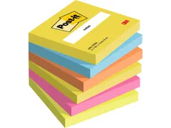 Memoblok 3M Post-it 654 76x76mm Energetic Colours
