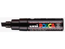 Verfstift Posca PC8K Brede punt 8mm schuin Zwart
