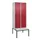 locker met bank,HxBxD 2120x800x815mm,2vak,vak B 400mm,draaigrendel