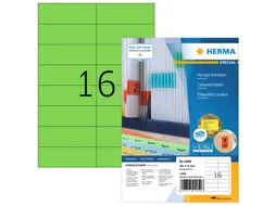 HERMA 4259 Gekleurde etiketten A4 105x37mm Groen 1600 stuks