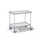 Universele Wagen 150kg 785x425mm 2 Etages Met Beugel Zilvergrijs