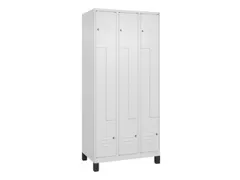 Z-garderobekast,HxBxD 1950x900x500mm,vak B 150/300mm,cil.-slot,voeten