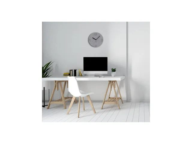 wandklok recycled PET grijs 30 cm.