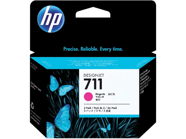 Inktcartridge HP CZ135A 711XL rood HC