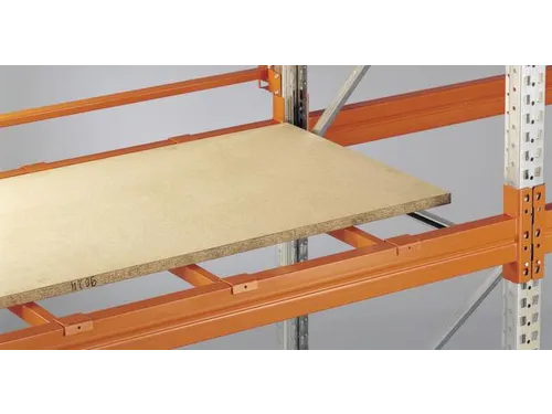 diepe aflegplank,v. palletstelling,D 800mm,vakl. 400kg,staal,RAL2001