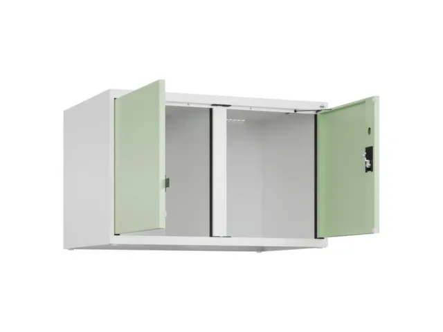 opzetkast,v. locker voor scheiding van kleding,2vak.,vak B 400mm