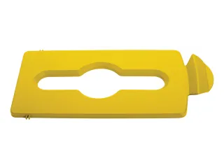 Deksel Rubbermaid Slim Jim Recyclestation inwerpopening voor gemengde - 1