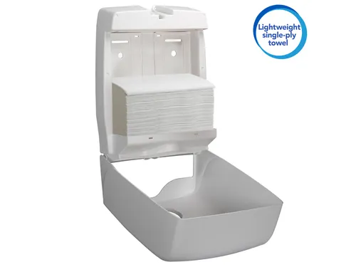 Handdoek Scott i-vouw 1-laags 21x20cm wit 15x304stuks 6689