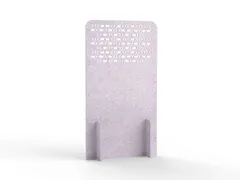 Akoestische PET-vilt koppelbare scheidingswand L 180x100cm lichtgrijs