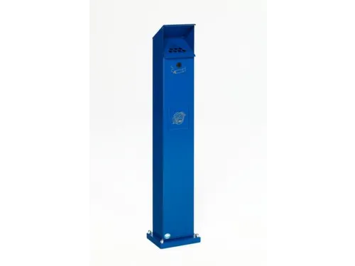 Combi-asbakstaander Vierkantvormig Blauw 2/5 liter 1150x180x150mm