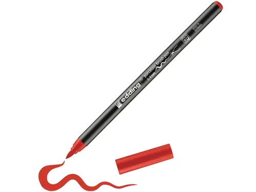 Brushpen edding 4200 porselein rood
