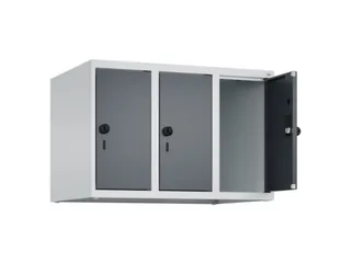 opzetkast,v. locker,3vak.,vak B 250mm,HxBxD 500x750x500mm,vleugeldeur - 2