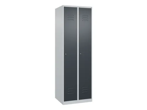 locker voor scheiding van kleding,HxBxD 1850x600x500mm,2vak