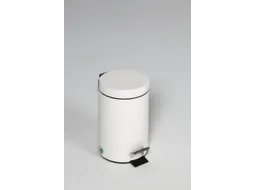 pedaalemmer,5l,HxØ 285x205mm,binnenbak kunststof,romp staal wit