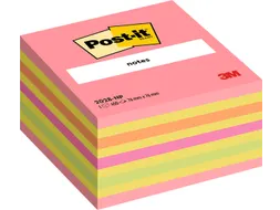 Memoblok 3M Post-it 2028 76x76mm kubus neon kleuren