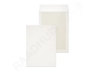 Envelop Raadhuis 229x324 C4 Bordrug Wit Kraft 120gr strip 100st. - 1