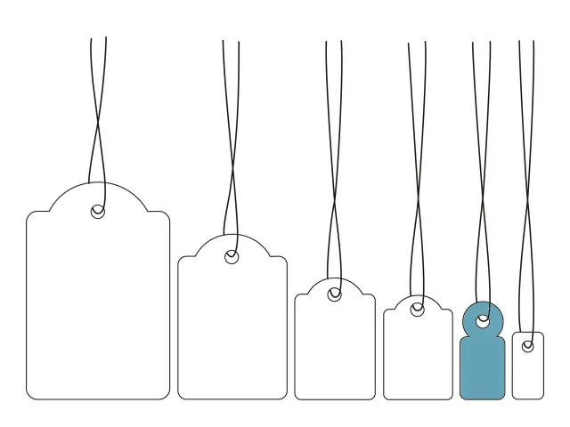 Herma 6919 Hanglabel 10x22mm Wit karton met Rood draad 1000 stuks