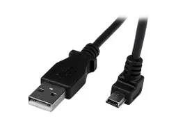 2m mini USB-kabel A-naar-mini-B met neerwaartse hoek
