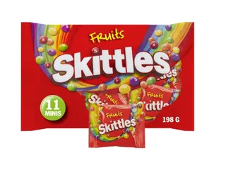 Snoep Skittles fruit uitdeelzak 11 zakjes a 18gr - 1