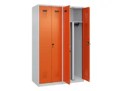 PBM-locker,HxBxD 1850x1200x500mm,4vak,vak B 300mm,draaigrendel