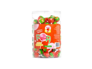 Lolly Hirsch super bubble strawberry 100x17 gram - 1