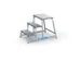 machine-opstapje bordes H 600mm 3treden aluminium