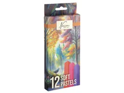 Pastelkrijt Nassau fine art zacht blister 12 stuks assorti