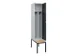 locker voor scheiding van kleding,HxBxD 2120x400x815mm,1vak