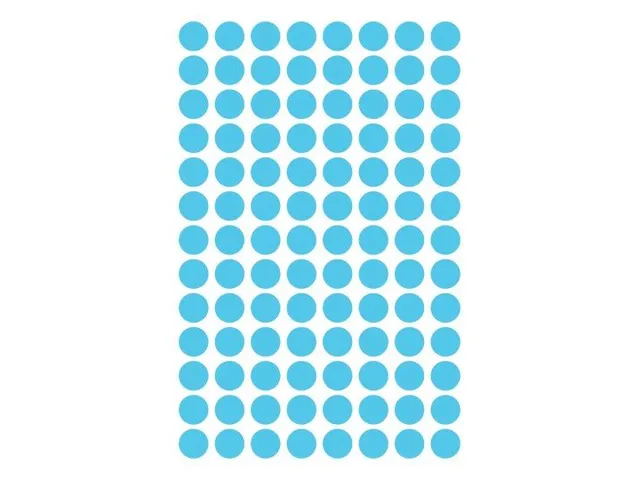 Etiquette Avery Zweckform 3011 Rond 8mm Bleu 416 pcs