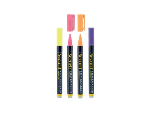 Krijtstift Securit Sma-100 Rond 1-2mm Assorti 4 stuks