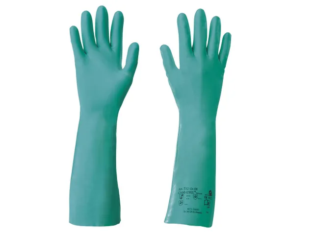 KCL Camatril 732 nitril handschoenen, groen, maat 7, 100 stuks