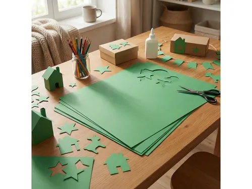 Fotokarton Kangaro 50x70cm 300gr smaragdgroen pak 25 vel
