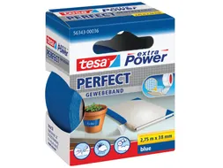 Plakband Tesa textiel 38mmx2.75m blauw