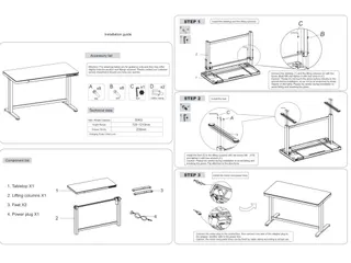 Zit-Sta Werkplek Zwart 120cm Whitewash eiken Elektrisch Verstelbaar - 3