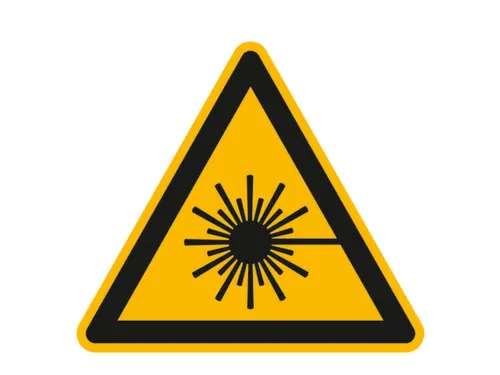 Waarschuwingsbord,V. Binnen/Buiten,Waarschuwing: Laserstraal,Aluminium