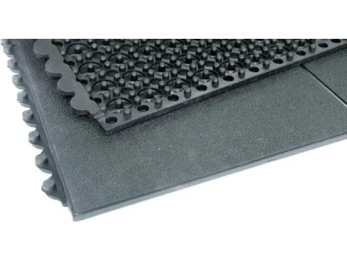 Vloerbedekkingsmodule Lxb 900X900Mm Gesloten Oppervlak Rubber Zwart